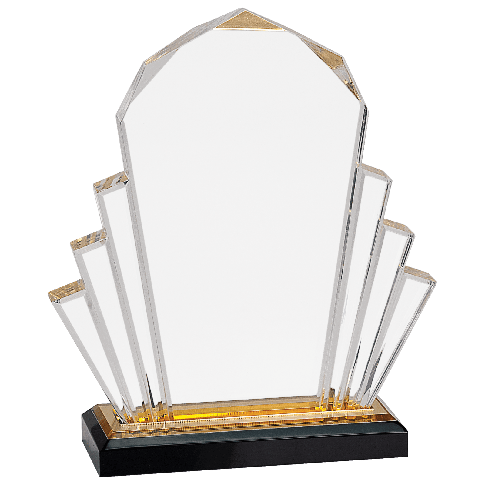 GOLD FACETED IMPRESS ACRYLIC