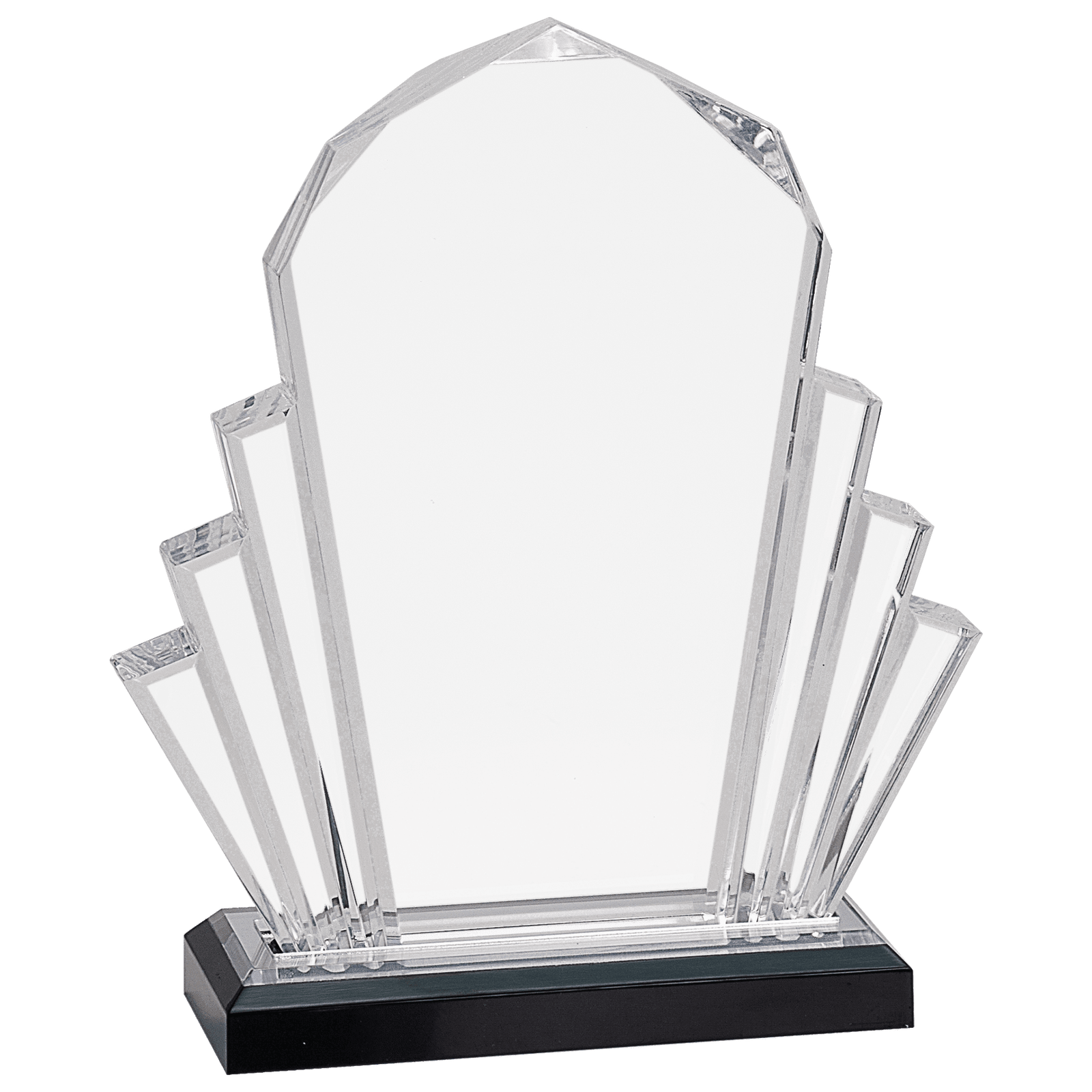 SILVER FACETED IMPRESS ACRYLIC