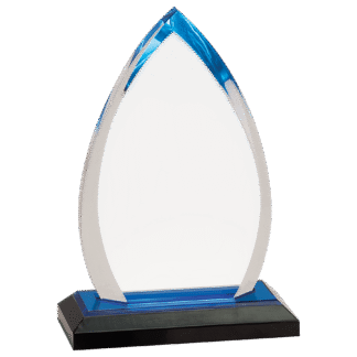 BLUE OVAL IMPRESS ACRYLIC