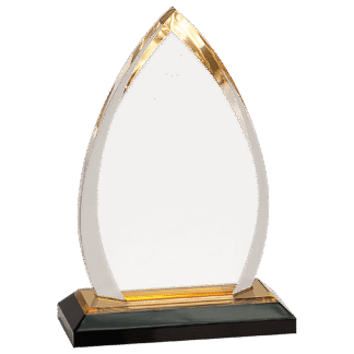 GOLD OVAL IMPRESS ACRYLIC