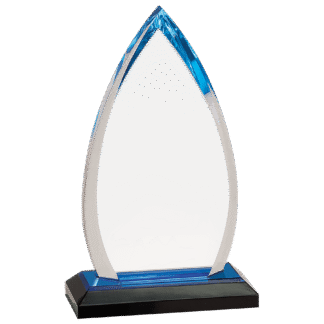 BLUE OVAL IMPRESS ACRYLIC