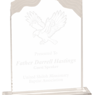 CLEAR ACRYLIC WHITE CAP