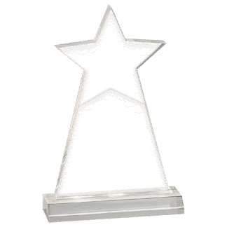 CLEAR ACRYLIC STAR OBELISK
