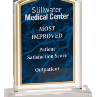 BLUE MARBLEIZED ACRYLIC