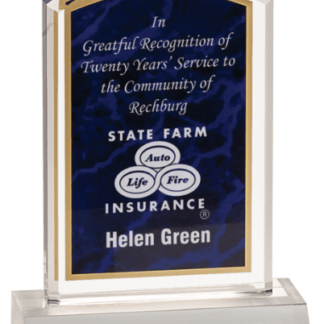 BLUE MARBLEIZED ACRYLIC