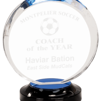 BLUE HALO ACRYLIC W/BASE