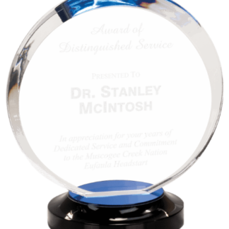 BLUE HALO ACRYLIC W/BASE