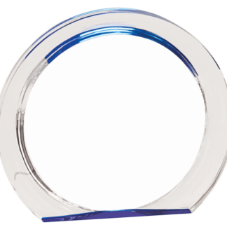 BLUE ROUND HALO ACRYLIC