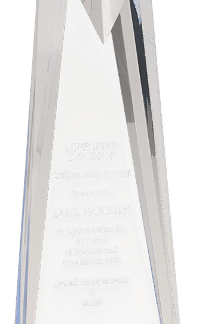 BLUE SCULPTED STAR ACRYLIC