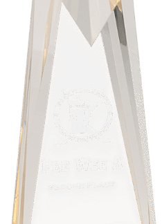 GOLD SCULPTED STAR ACRYLIC