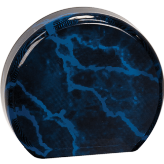BLUE MARBLE ACRYLIC ROUND