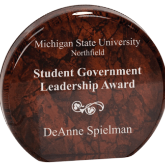 RED MARBLE AURORA ACRYLIC