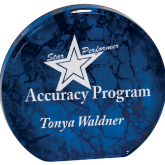 BLUE MARBLE AURORA ACRYLIC