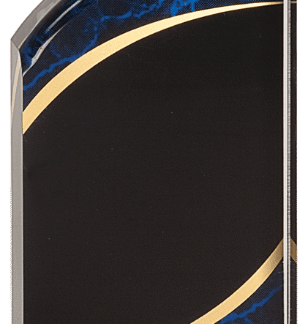 BLUE MARBLE ROUNDED ACRYLIC