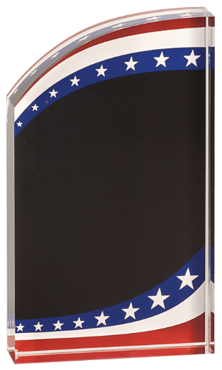 STARS & STRIPES ROUNDED ACRYLIC