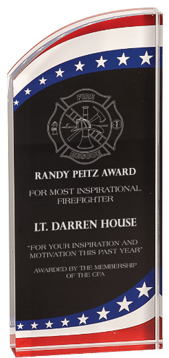 STARS & STRIPES ROUNDED ACRYLIC