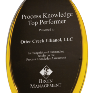 BLACK/GOLD LUMINARY OVAL ACRYLIC