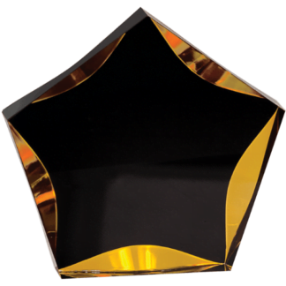BLACK/GOLD LUMINARY STAR ACRYLIC