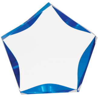 BLUE LUMINARY STAR ACRYLIC