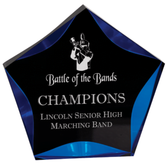 BLACK/BLUE LUMINARY STAR ACRYLIC