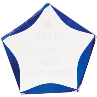 BLUE LUMINARY STAR ACRYLIC