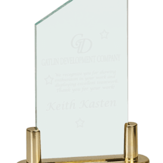 JADE PEAK ACRYLIC W/GOLD BASE