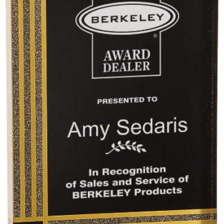 BLACK DIAMONDS RECTANGLE ACRYLIC