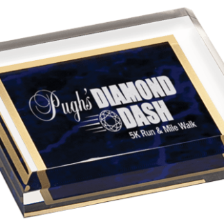 PURPLE MARBLE ACRYLIC PAPERWEIGHT