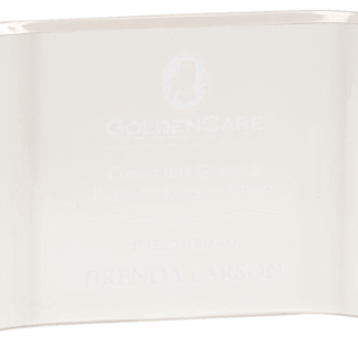 CLEAR ACRYIC CRESCENT