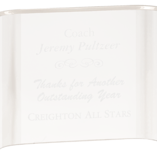 CLEAR ACRYIC CRESCENT