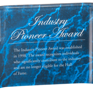 BLUE MARBLE ACRYLIC CRESCENT