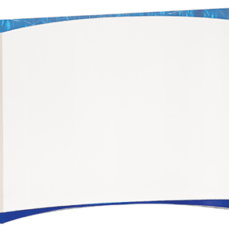 BLUE ACRYLIC CRESCENT