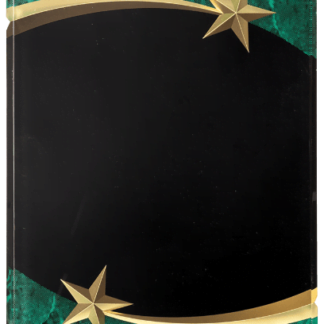 GREEN MARBLE SHOOTING STAR ACRYLIC PLQ