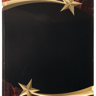 RED MARBLE SHOOTING STAR ACRYLIC PLAQUE