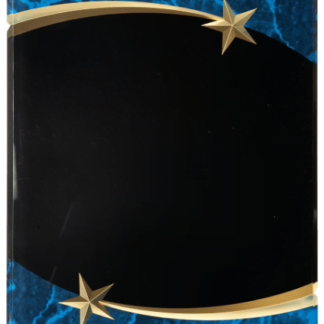 BLUE MARBLE SHOOTING STAR ACRYLIC PLAQUE