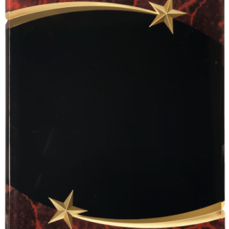 RED MARBLE SHOOTING STAR ACRYLIC PLAQUE