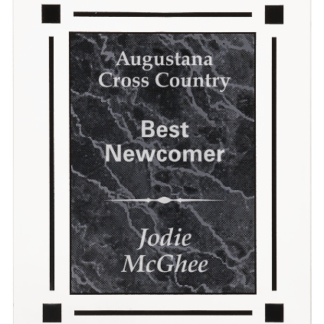 BLACK MARBLE CLEAR-PLAQ