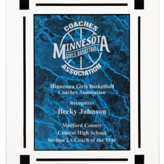 BLUE MARBLE CLEAR-PLAQ