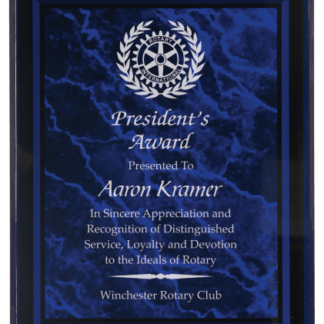 PURPLE MARBLE BORDER CLEAR-PLAQ