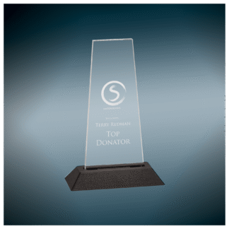 7" Clear Prism Pop-In Acrylic with Black Base