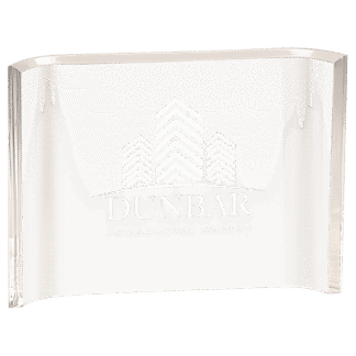 7" x 5" Clear Acrylic Crescent