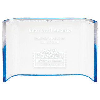 5" x 7" Blue Acrylic Crescent