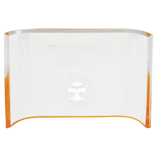 7" x 5" Gold Acrylic Crescent