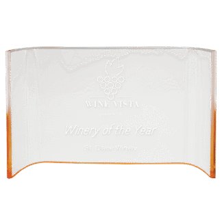 10" x 7" Gold Acrylic Crescent