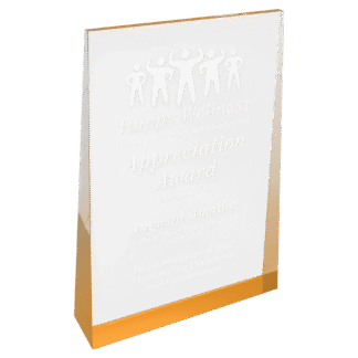 Medium Gold Acrylic Wedge