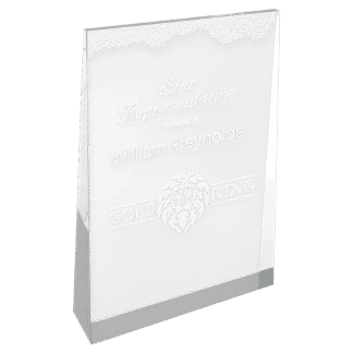 Medium Clear Acrylic Wedge