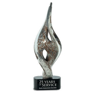 Twist Spire Art Glass