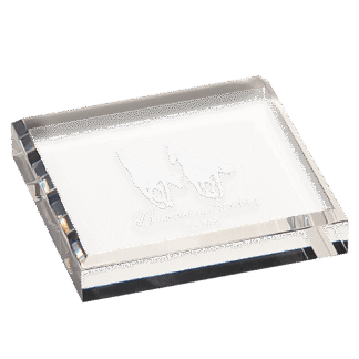 Clear Acrylic Paperweight