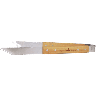 Stainless Steel BBQ Tongs with Bamboo Handle