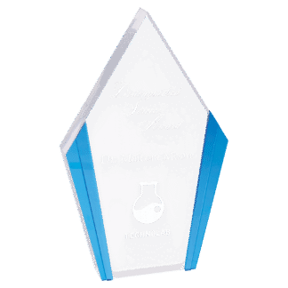 8 1/2" Blue Diamond Acrylic